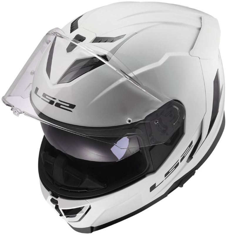 Täismaskiiver mootorrattale LS2 FF818 Storm III Solid läikiv valge