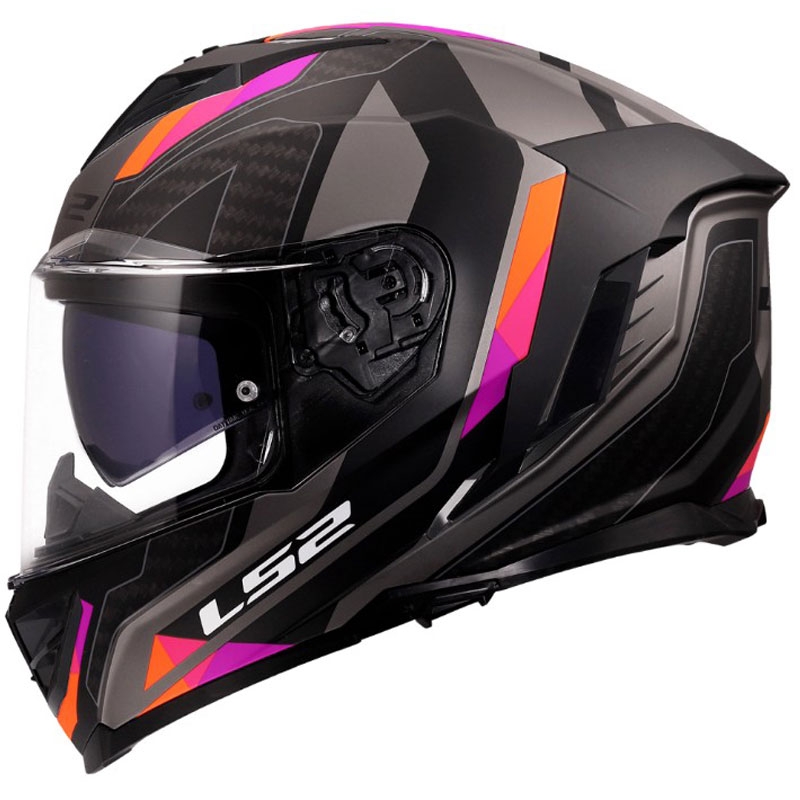 Täismaskiiver mootorrattale LS2 FF818 Storm III Sports matt lilla