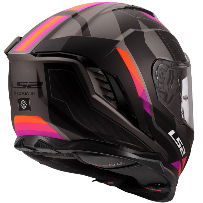 Täismaskiiver mootorrattale LS2 FF818 Storm III Sports matt lilla