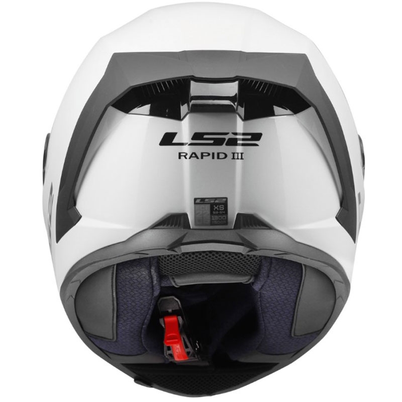 Täismaskiiver mootorrattale LS2 FF820 Rapid III Solid läikiv valge