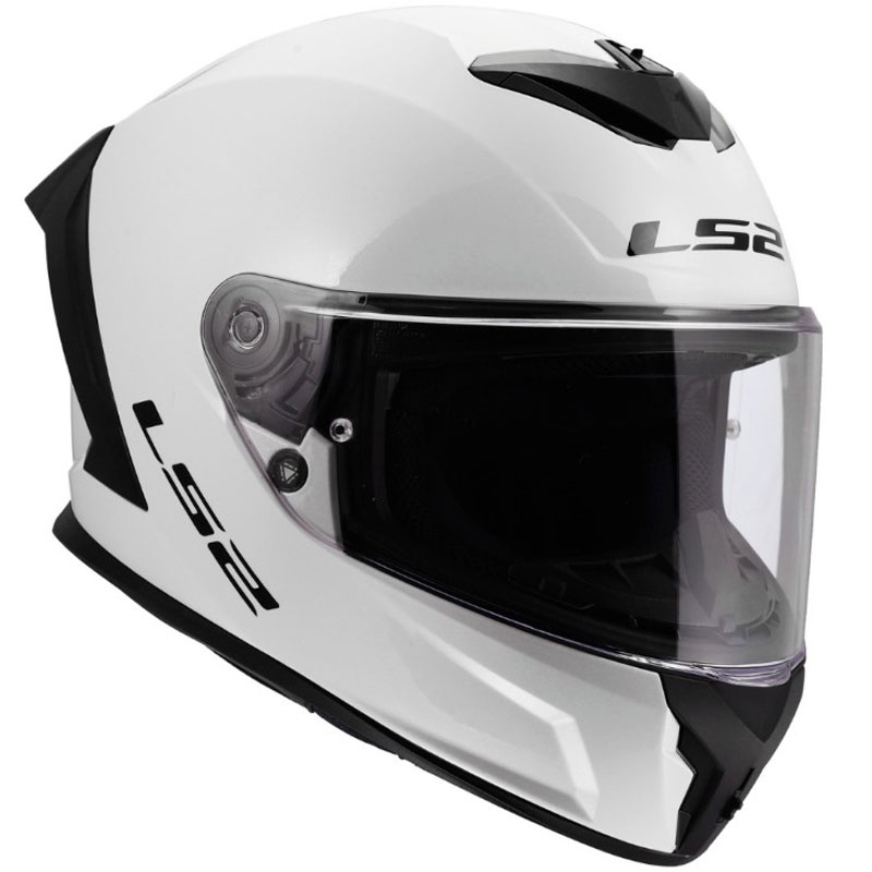 Täismaskiiver mootorrattale LS2 FF820 Rapid III Solid läikiv valge