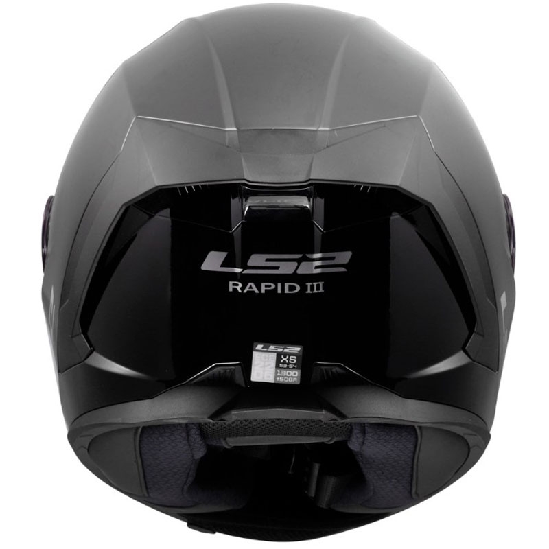 Täismaskiiver mootorrattale LS2 FF820 Rapid III Solid läikiv must