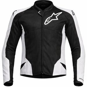 Alpinestars Viper Air V4 must-valge mootorratta jope