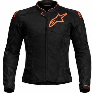 Alpinestars Viper Air V4 must-fluo punane mootorratta jakk