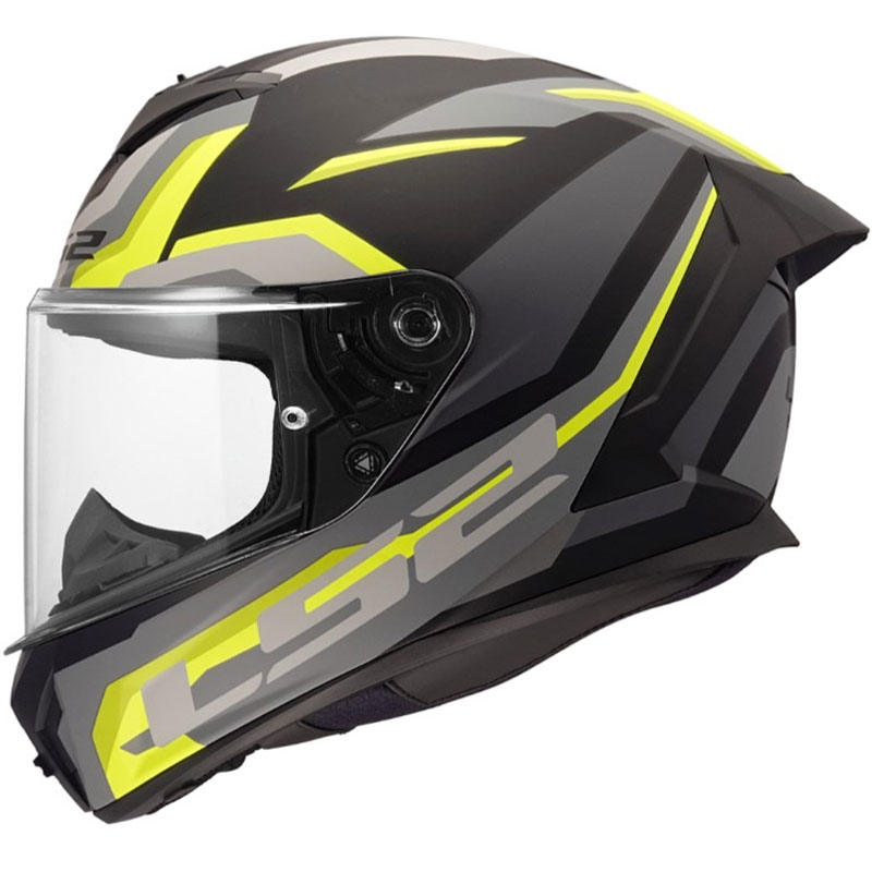 LS2 FF820 Rapid III Hyper täismaskiiver matt must-kollane