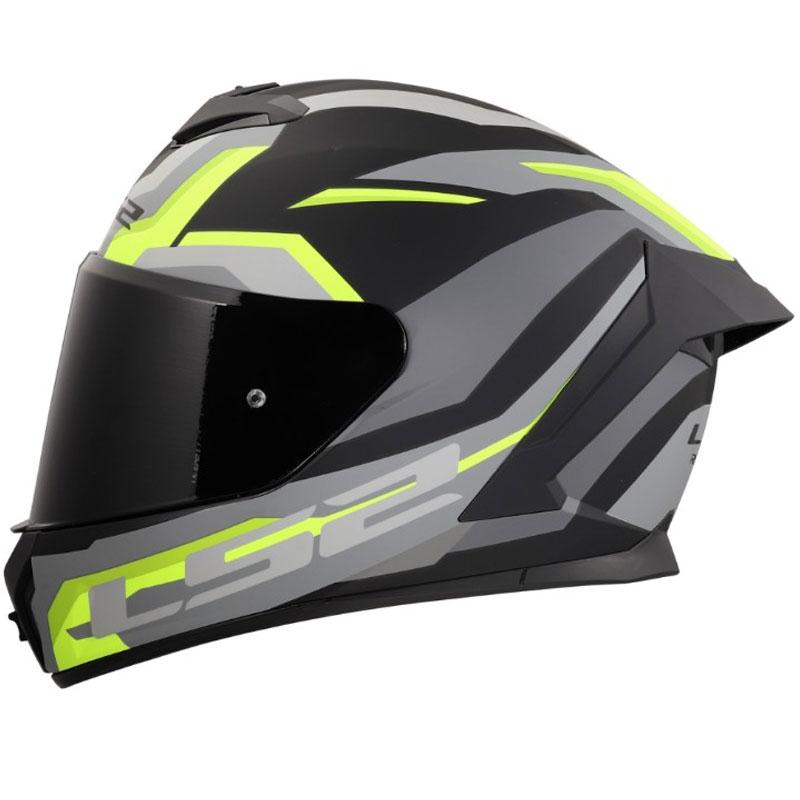 LS2 FF820 Rapid III Hyper täismaskiiver matt must-kollane
