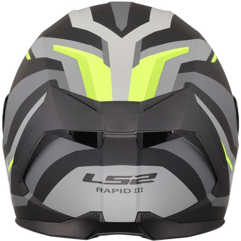 LS2 FF820 Rapid III Hyper täismaskiiver matt must-kollane