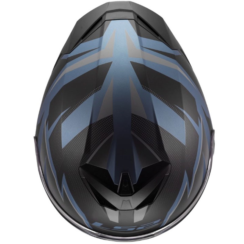 LS2 FF820 Rapid III Xtrem täisnäoga mootorrattakiiver matt must-sinine-bensiin