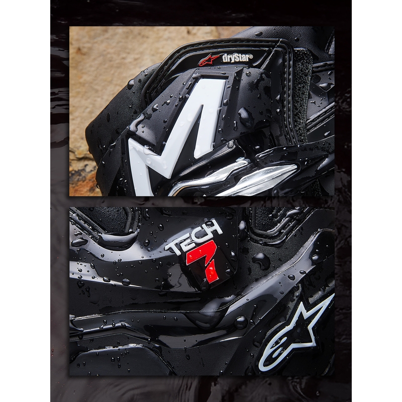 Alpinestars Tech 7 Enduro Drystar mootorrattasaapad mustad