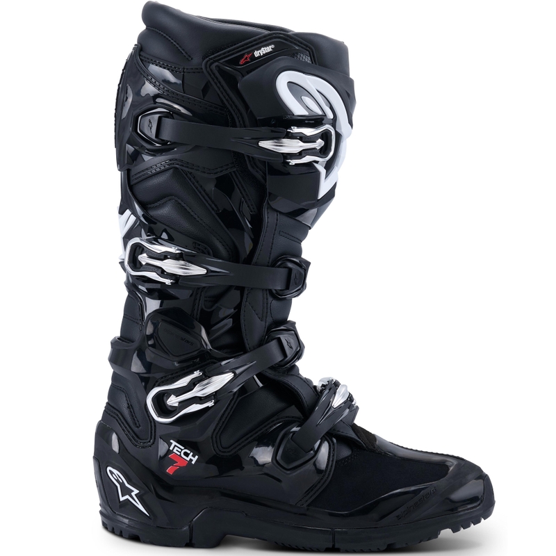 Alpinestars Tech 7 Enduro Drystar mootorrattasaapad mustad