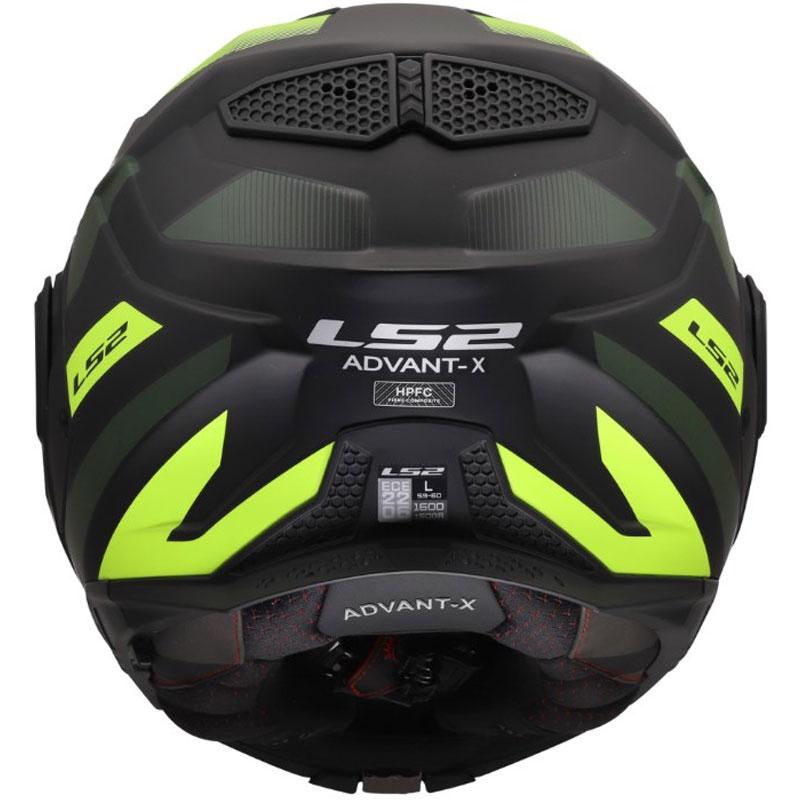 Ülesklapitav mootorrattakiiver LS2 FF901 Advant X Nova matt fluokollane-must