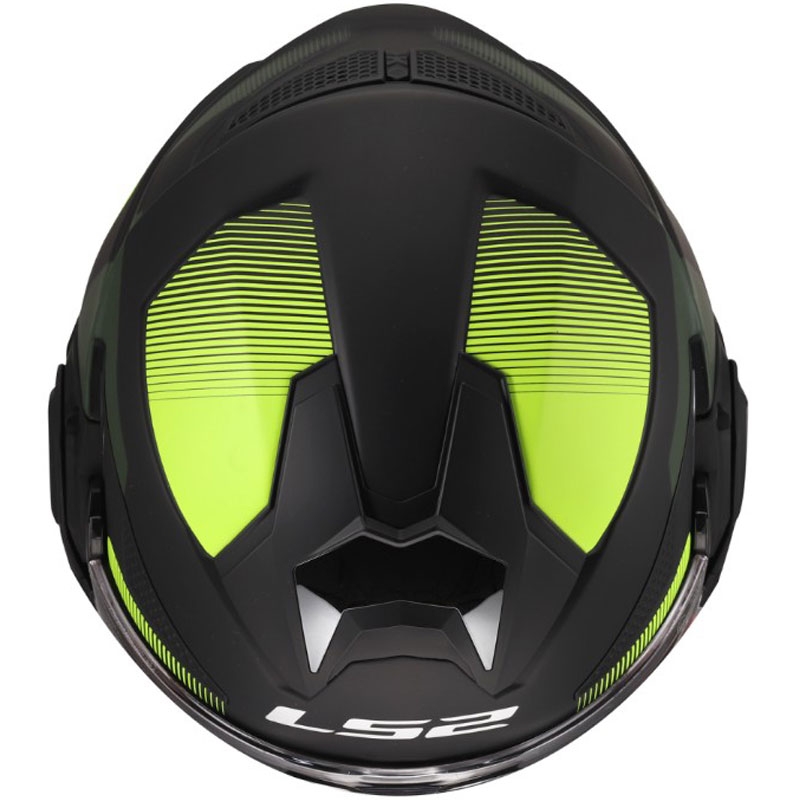 Ülesklapitav mootorrattakiiver LS2 FF901 Advant X Nova matt fluokollane-must