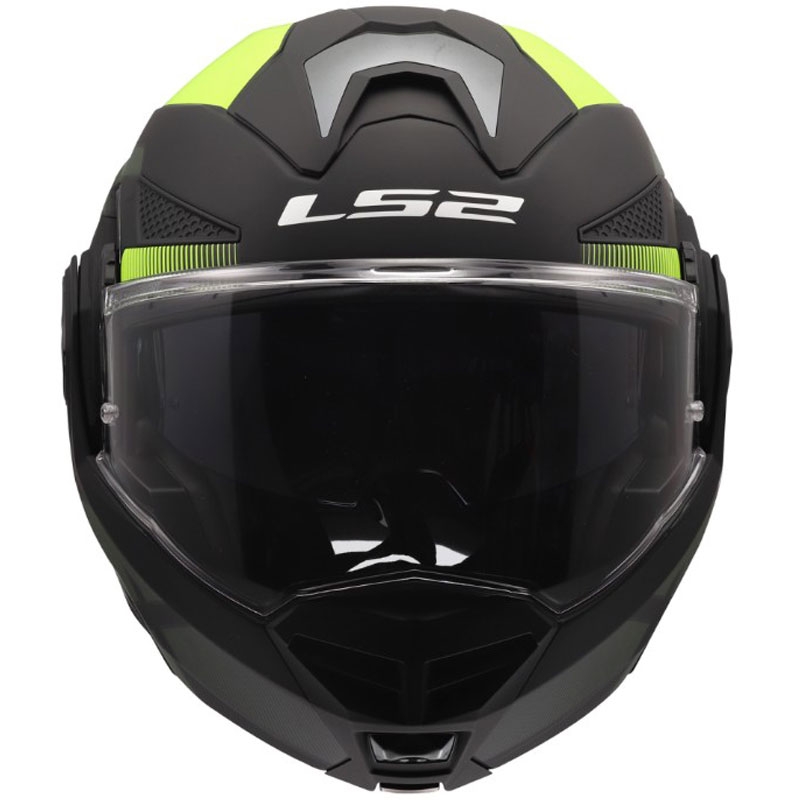 Ülesklapitav mootorrattakiiver LS2 FF901 Advant X Nova matt fluokollane-must