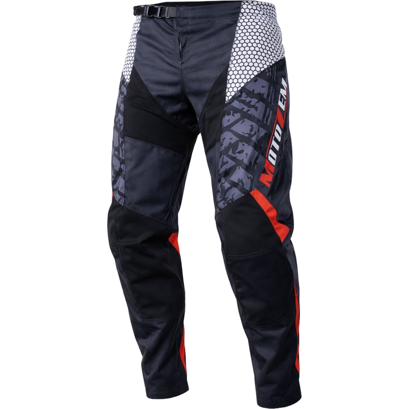 MotoZem Ground MX krossipüksid must-valge-punane
