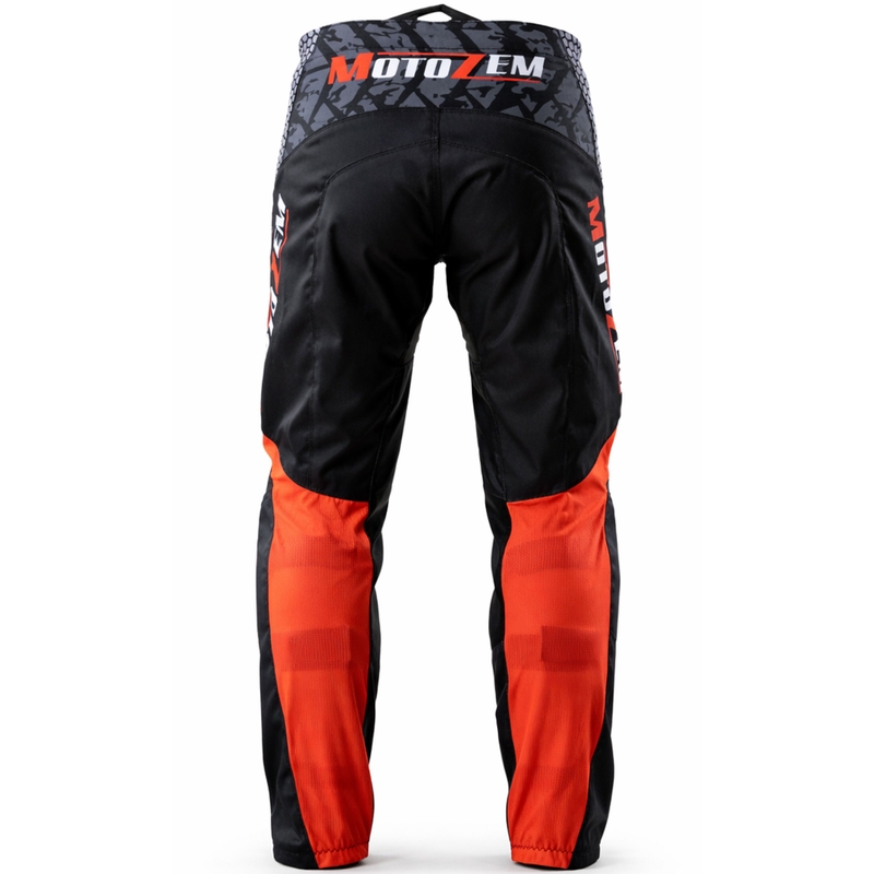 MotoZem Ground MX krossipüksid must-valge-punane