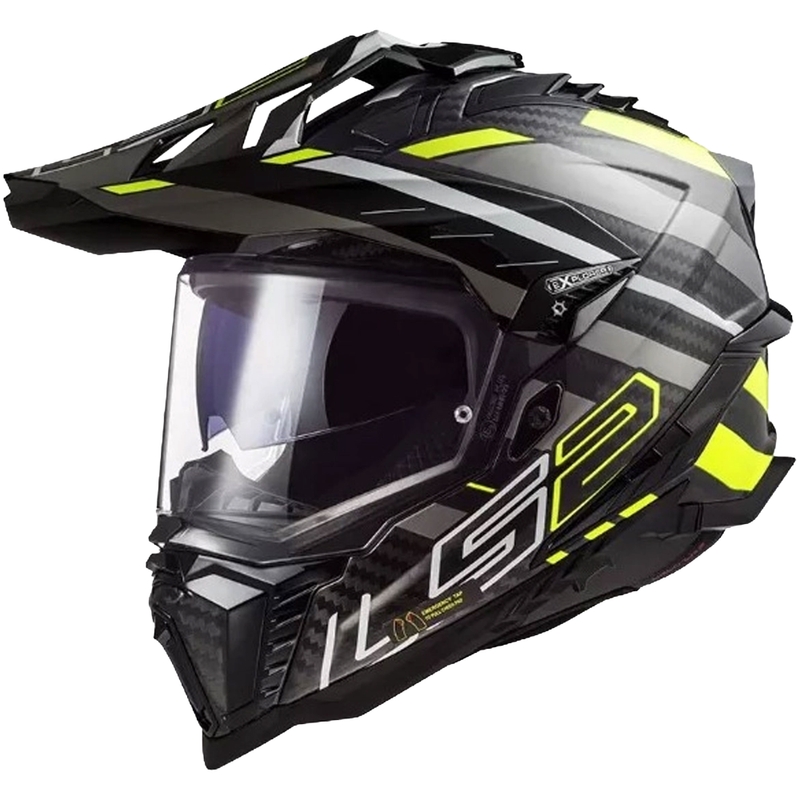 Enduro kiiver LS2 MX701 Explorer C Edge 06 must-hall-fluo kollane