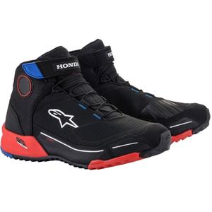 Alpinestars CR-X Drystar Honda Collection Must-Punane-Sinine mootorratta saapad