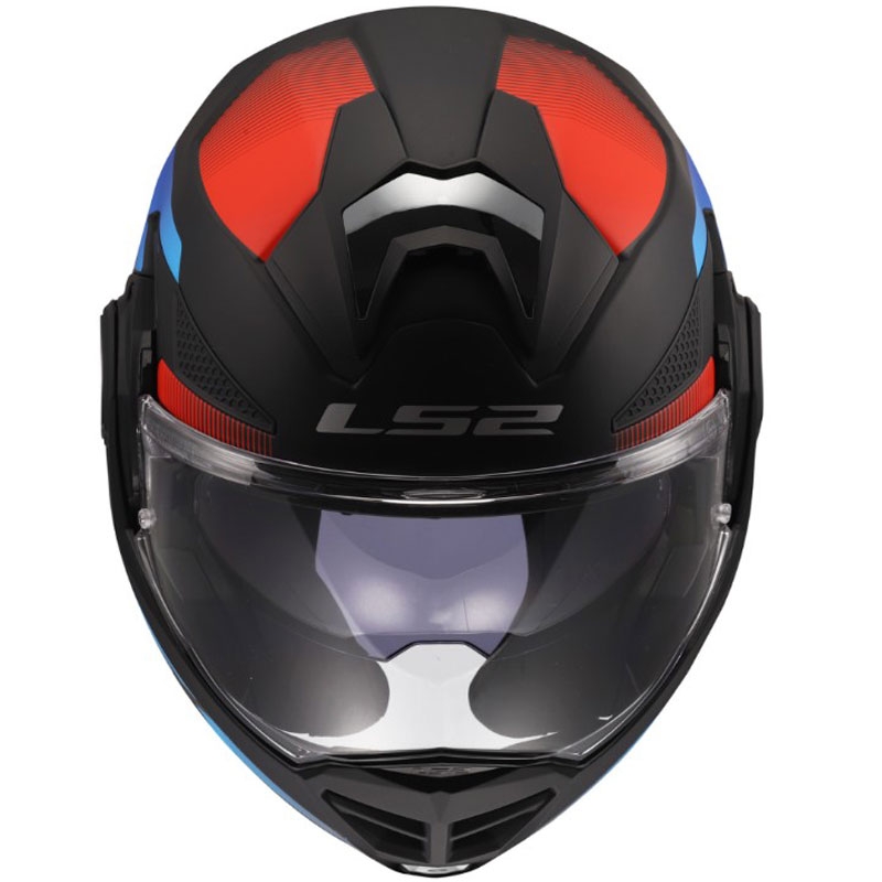Ülesklapitav mootorrattakiiver LS2 FF901 Advant X Nova matt must-punane-sinine