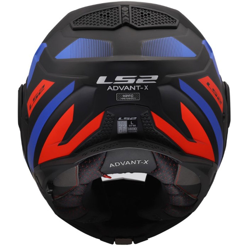 Ülesklapitav mootorrattakiiver LS2 FF901 Advant X Nova matt must-punane-sinine