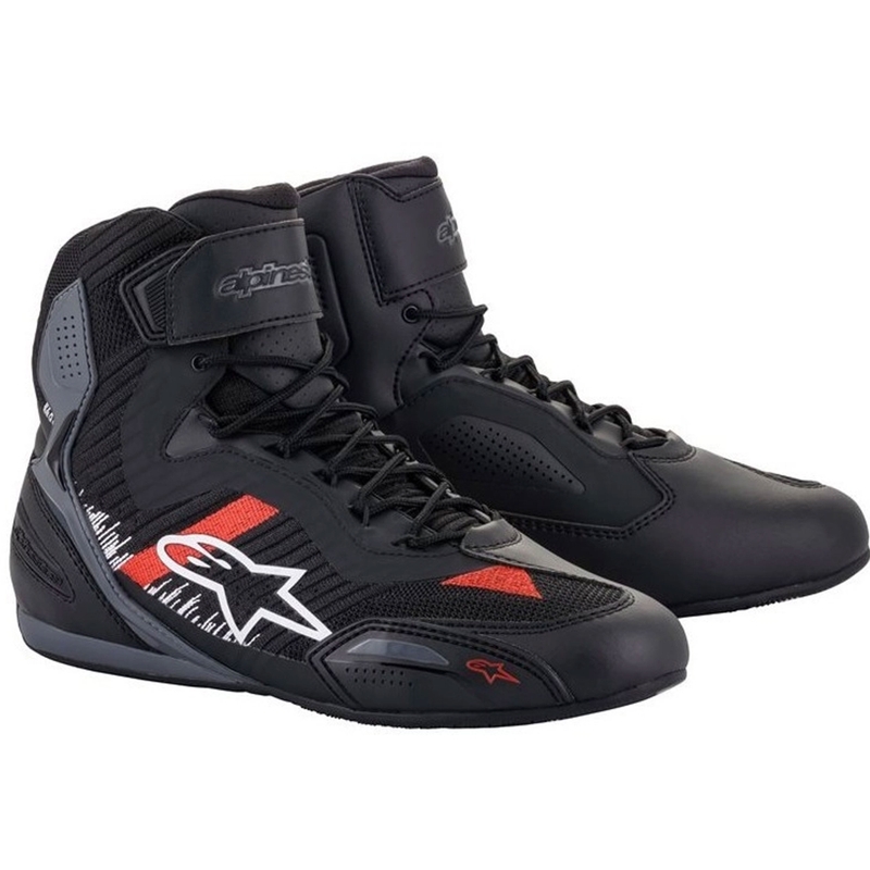 Alpinestars Faster 3 Rideknit must-hall-punased mootorratta saapad