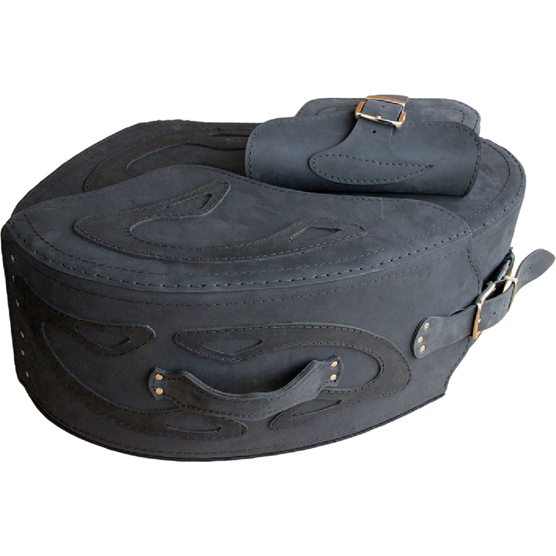 Nahast mootorrattakotid RSA S269 mustad