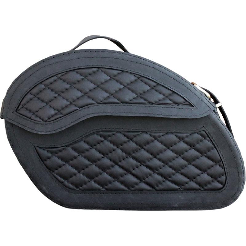 Nahast mootorrattakotid RSA S264 mustad