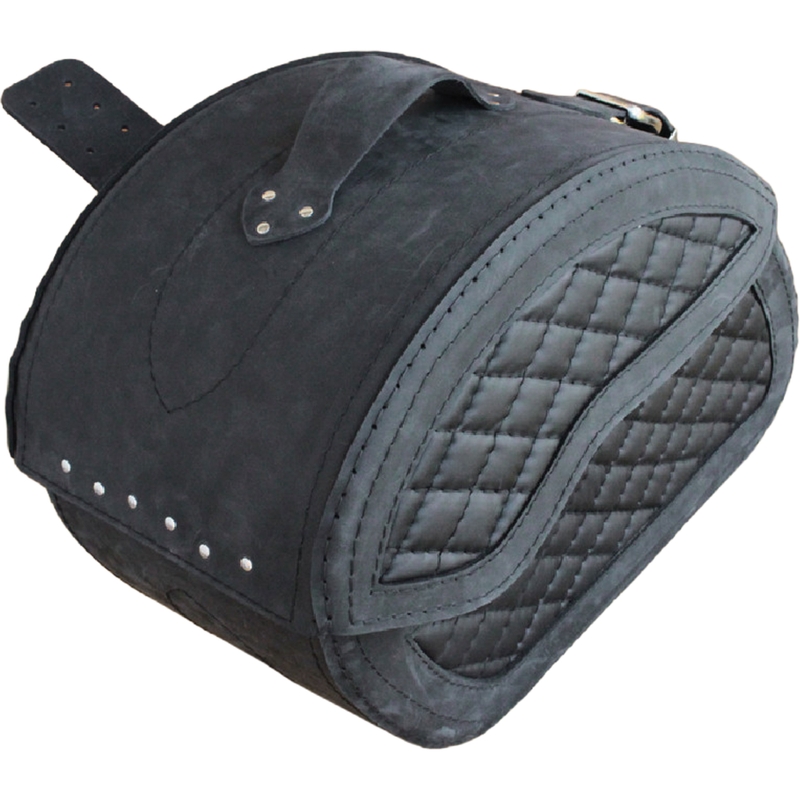 Nahast mootorrattakotid RSA S264 mustad