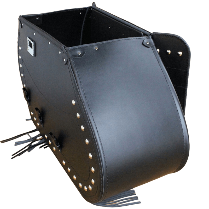 Nahast mootorrattakotid RSA S771 mustad