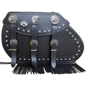 Nahast mootorrattakotid RSA S771 mustad