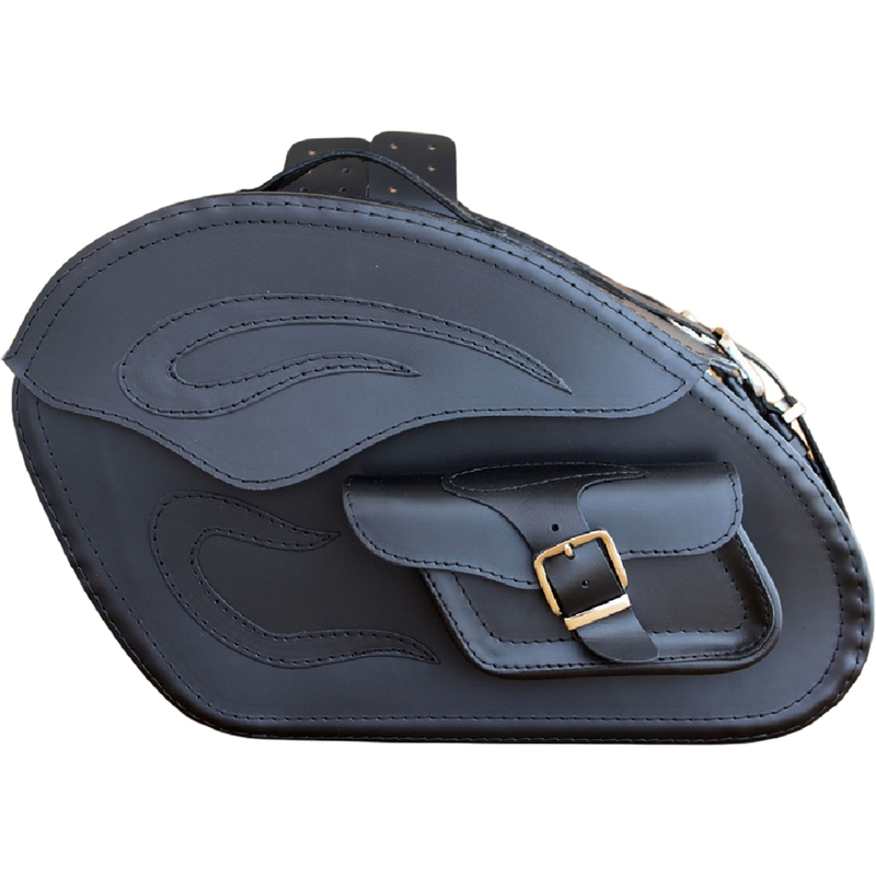 Nahast mootorrattakotid RSA S266A mustad