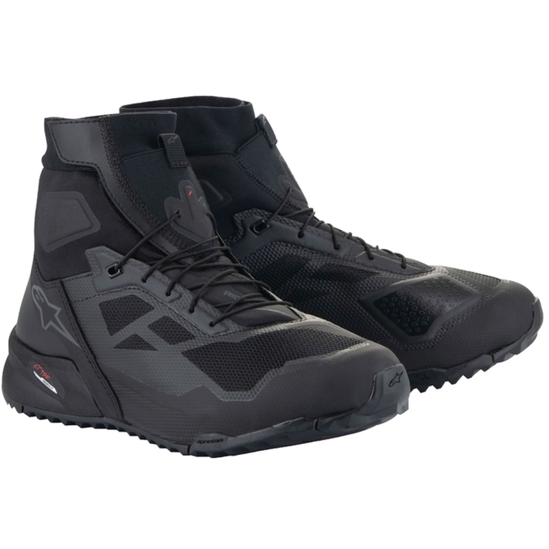 Alpinestars CR-1 mustad ja tumehallid mootorrattasaapad