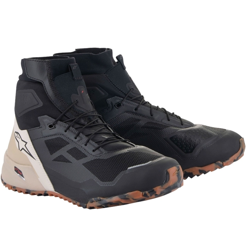 Alpinestars CR-1 mustad ja helepruunid mootorrattasaapad