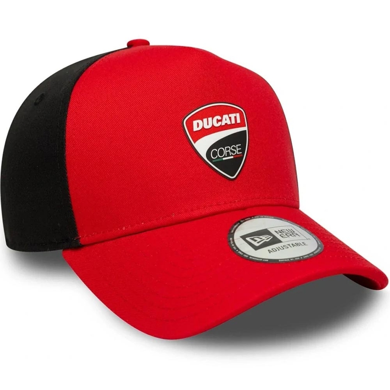 Ducati Corse 9FORTY nokamüts logoga puna-must