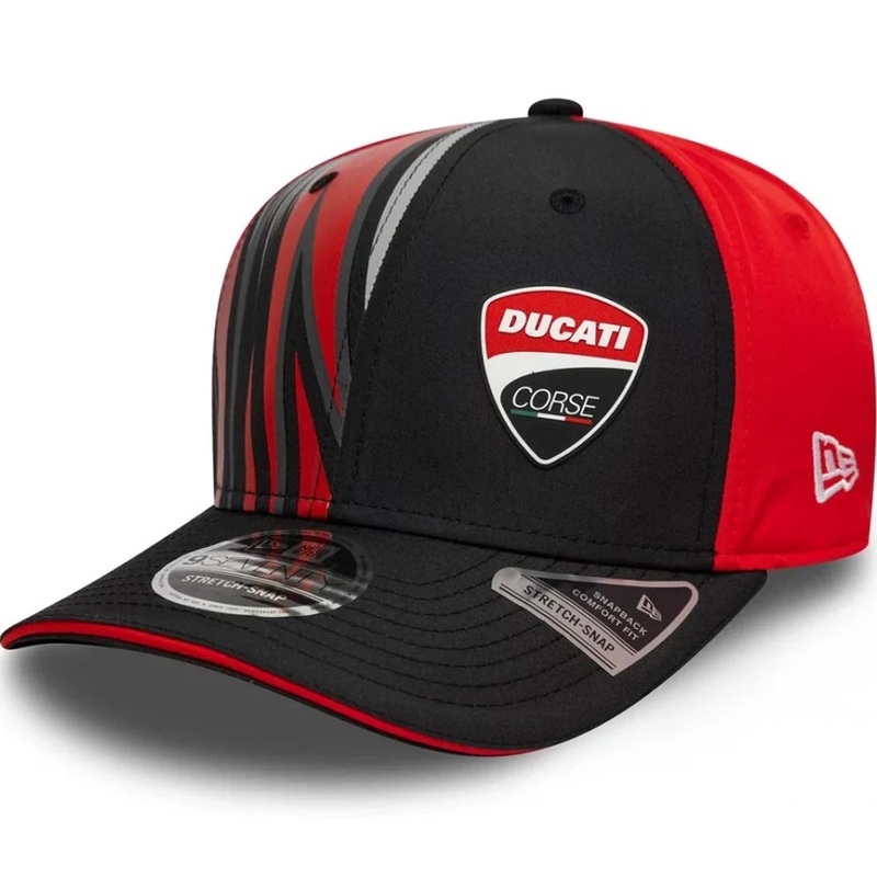 Ducati Corse 9SEVENTY nokamüts logoga puna-must
