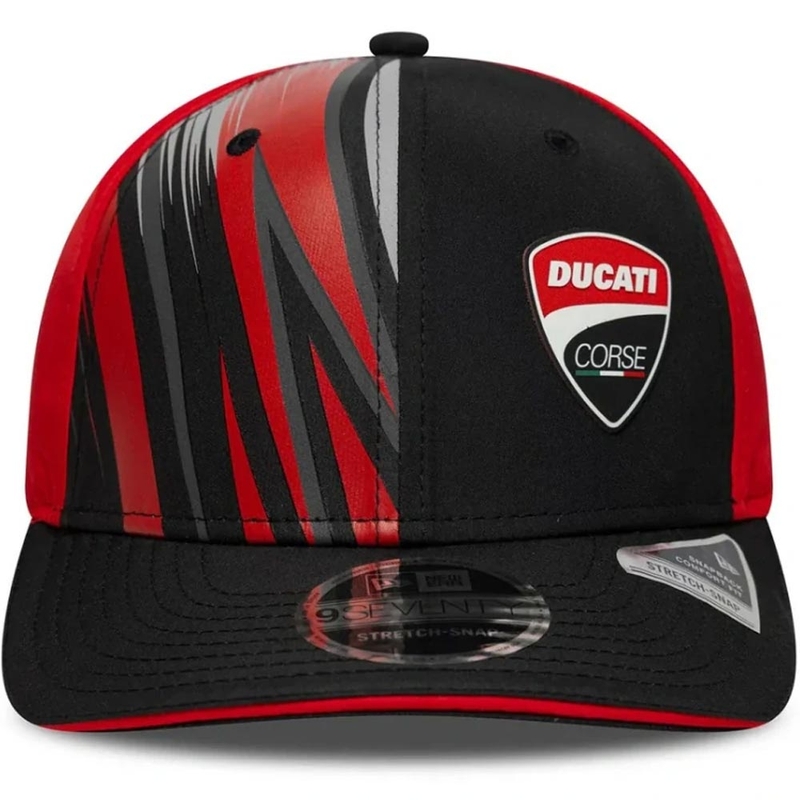 Ducati Corse 9SEVENTY nokamüts logoga puna-must