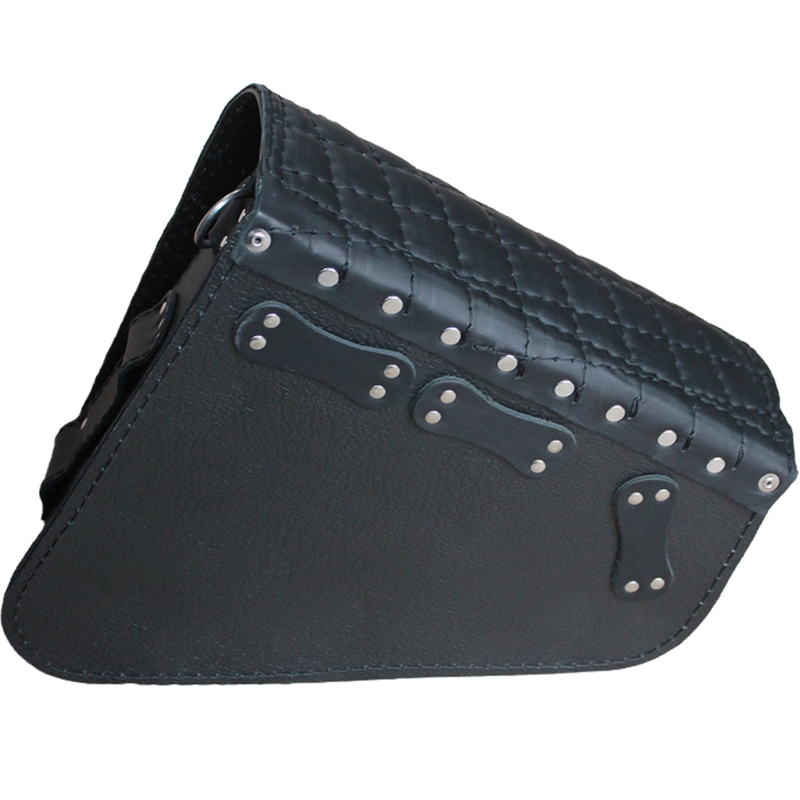 Nahkne mootorrattakott RSA S571 must