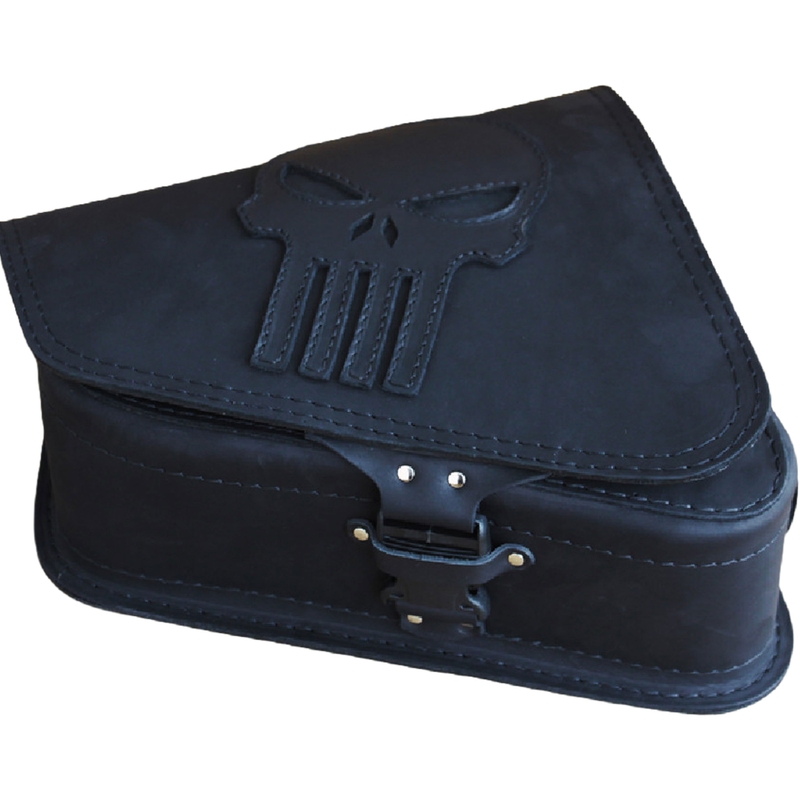 Nahkne mootorrattakott RSA S571 Punisher HD Sportster must