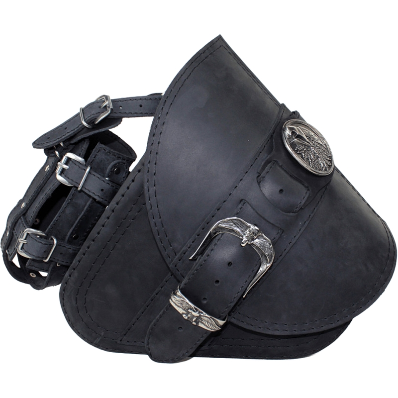 Nahkne mootorrattakott RSA S594 HD Softtail must