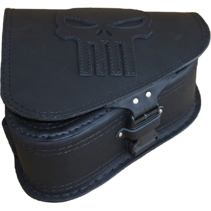 Nahkne mootorrattakott RSA S63 Punisher must
