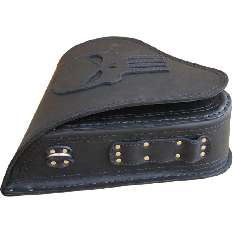 Nahkne mootorrattakott RSA S63 Punisher must
