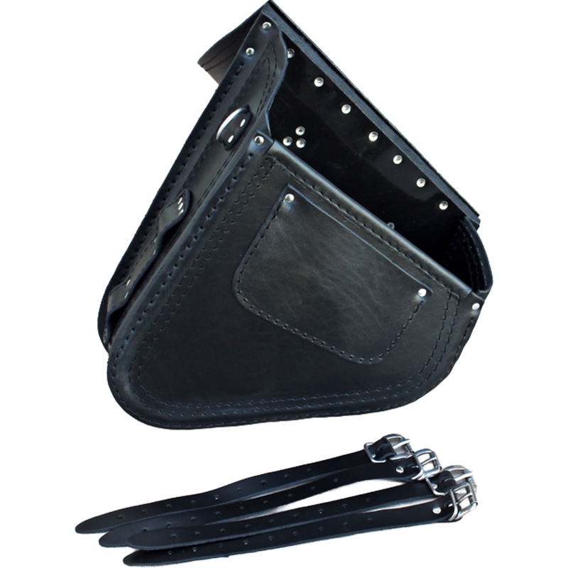 Nahkne mootorrattakott RSA S637 HD Softail must