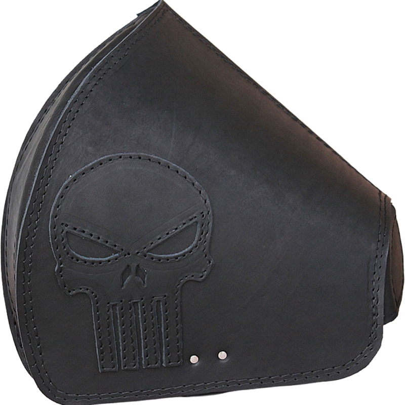 Nahkne mootorrattakott RSA S641 Punisher HD Softail must