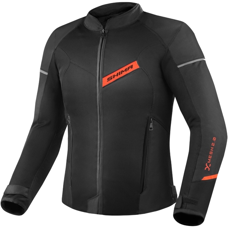 Mootorratta jope Shima X-MESH 2.0 must-punane