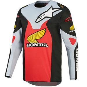 Alpinestars Racer Veil Honda motokrossisärk must-hall-punane-kollane