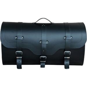 Nahkne mootorrattakohver lukuga RSA K165 must