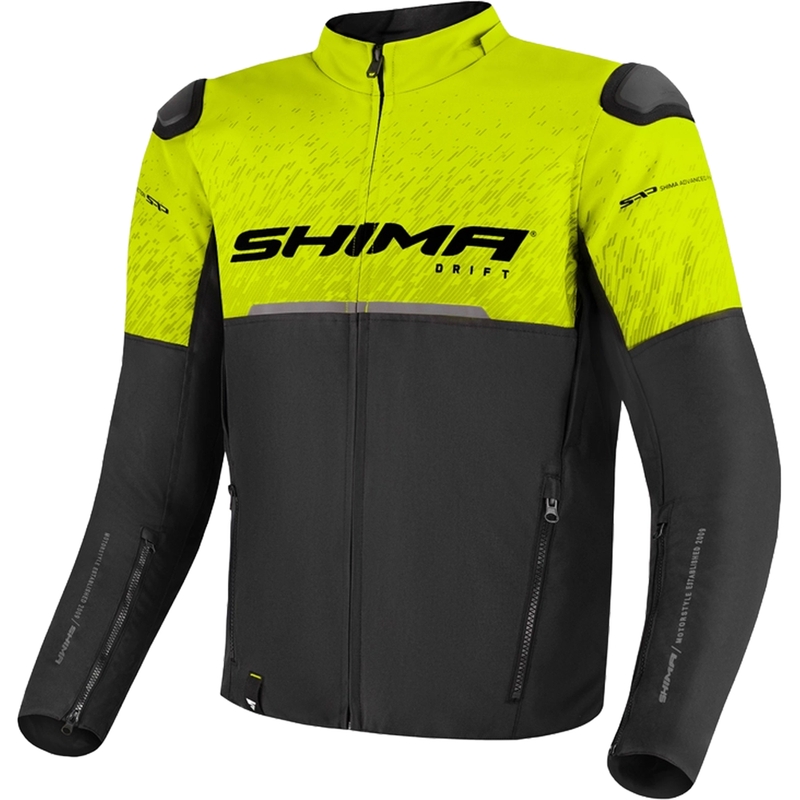 Mootorratta jope Shima Drift must-fluo kollane