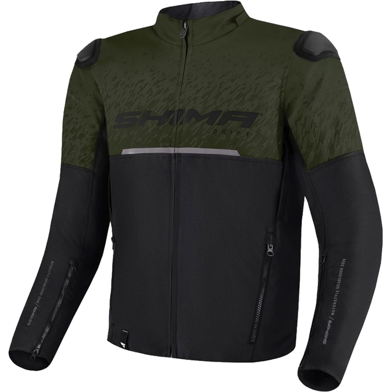 Mootorratta jakk Shima Drift khaki-must