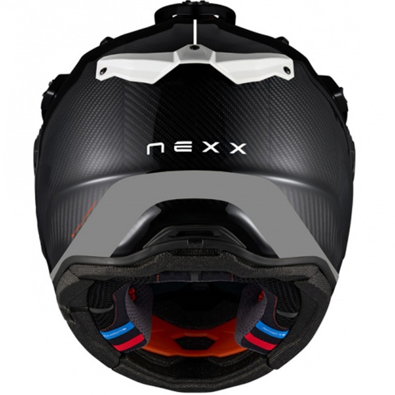 Enduro mootorratta kiiver Nexx X.Rally FIM Racing 2 Carbon must-valge