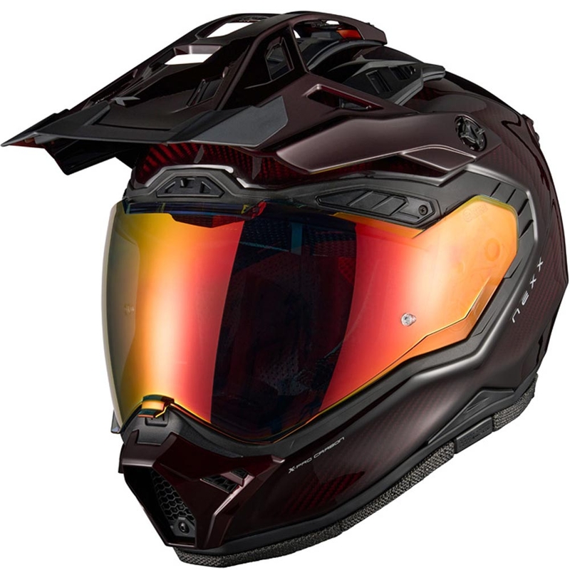 Enduro mootorratta kiiver Nexx X.Rally Namib Carbon punane