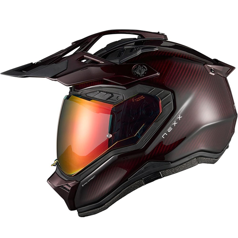 Enduro mootorratta kiiver Nexx X.Rally Namib Carbon punane